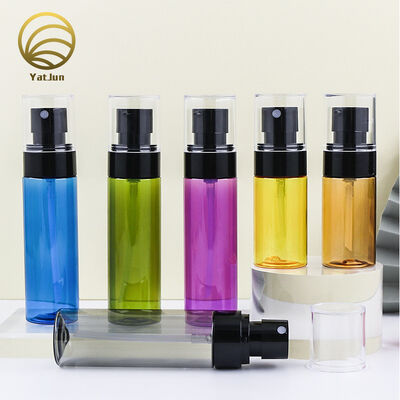 Qualità Flacone in PET nero trasparente da 30 ml 40 ml 50 ml 60 ml 80 ml con pompa spray per lozione fabbrica