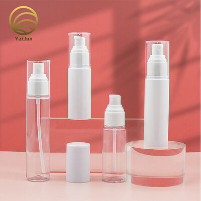 คุณภาพ 30ml 40ml 50ml 60ml 80ml ขวด PET พร้อมปั๊มโลชั่นสเปรย์ฝาปั๊ม โรงงาน