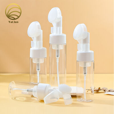 Qualità 100 ml 120 ml 150 ml 200 ml 250 ml Bottiglia in PET trasparente con tappo a pennello fabbrica