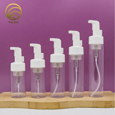 Quality 100ml 120ml 150ml 200ml 250ml PET round bottle with foam pump cap factory