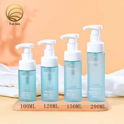 Qualità Flacone per il lavaggio del viso in PET da 100 ml 120 ml 150 ml 200 ml con pompa per schiuma fabbrica