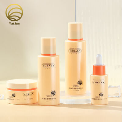 Quality 100ml PET empty toner bottle 40g jar skincare set packaging factory