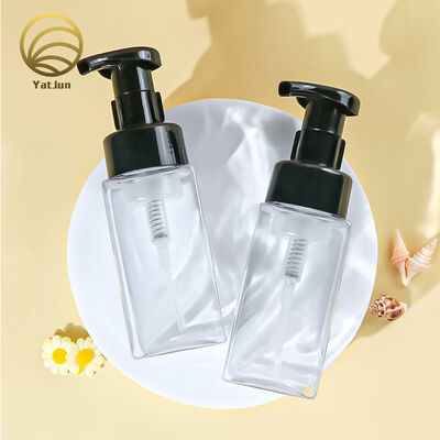 Chất lượng Chai vuông PET 200ml 250ml có bơm bọt nhà máy