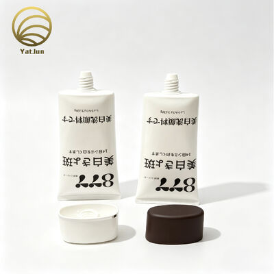 Quality 100g Empty Plastic Squeeze Oval Tube Screw Cap Cosmetic Cream  Tube  factory