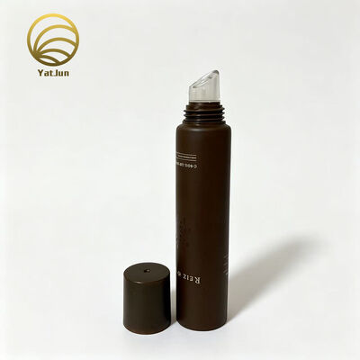 Quality 10ml 20ml Empty Squeeze Lip Balm Tubes Cosmetic Packaging with Slanted Plastic Tip Applicator factory