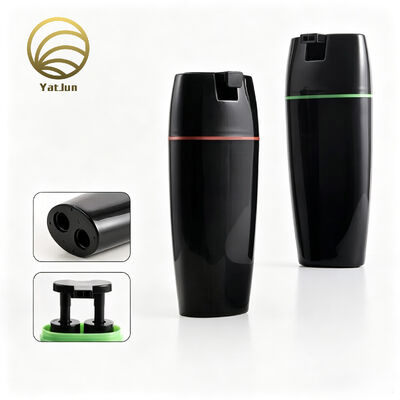 Qualità Contenitore cosmetico per flacone pressa a doppia camera in PP da 200 ml per confezioni di crema colorante per capelli fabbrica