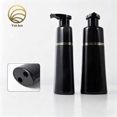 Quality 200ml PP Dual Chamber Cosmetic Bottle Double Chamber Dispenser Bottle for Hair Care factory