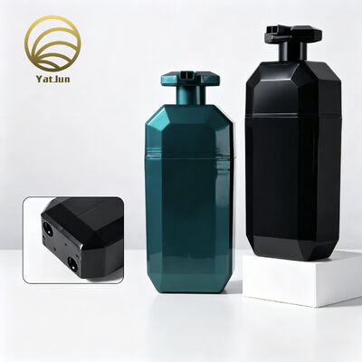 Kalite 400ml PP Çift Odacıklı Kozmetik Şişe Saç Bakım Şampuanı için Çift Odacıklı Dağıtıcı Şişe fabrika