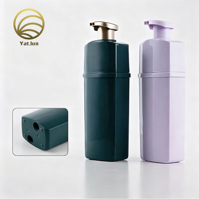 Chất lượng Chai nhựa vuông hai buồng PP 500ml dùng để đóng gói chăm sóc tóc nhà máy