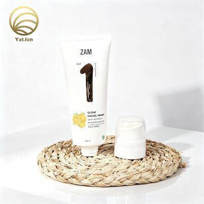 Calidad Tubo vacío del apretón del PE 100ml con el casquillo del cepillo del masaje, empaquetado cosmético para el lavado facial fábrica