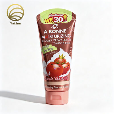 Kalite Duş kremi fırçalama için 150 ml 200 ml Flip Top Kapalı Alüminyum Laminated Kozmetik Tüpler fabrika
