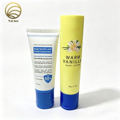 Qualità Tubo spremuto D35 in PE con tappo flip top Tubo per protezione solare stampato personalizzato per crema solare e lozione per il corpo fabbrica