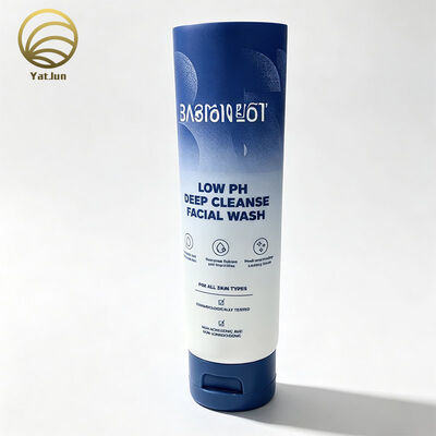 جودة أنبوب مستحضرات التجميل المضغوط D40 PE مع غطاء علوي قابل للطي، أنبوب بلاستيكي فارغ لغسول الوجه ومنظف الجسم مصنع